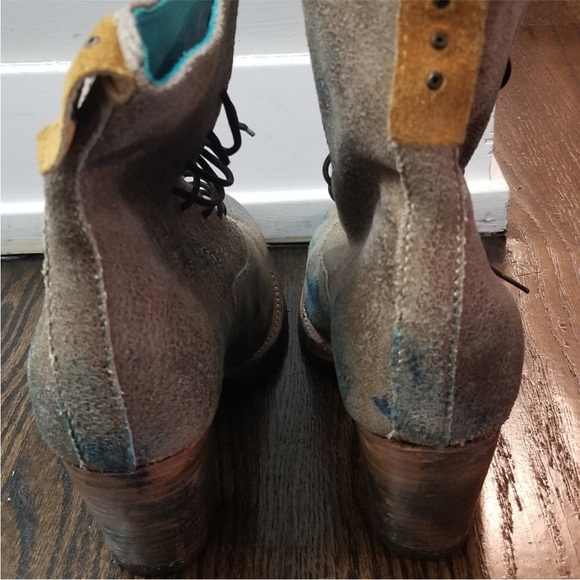 no.0036 crosswalk ankle lace-up boot beige - Picture 6 of 8